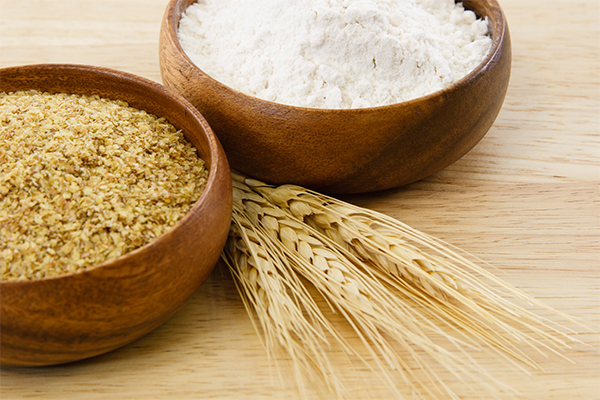 image of wheat and flour