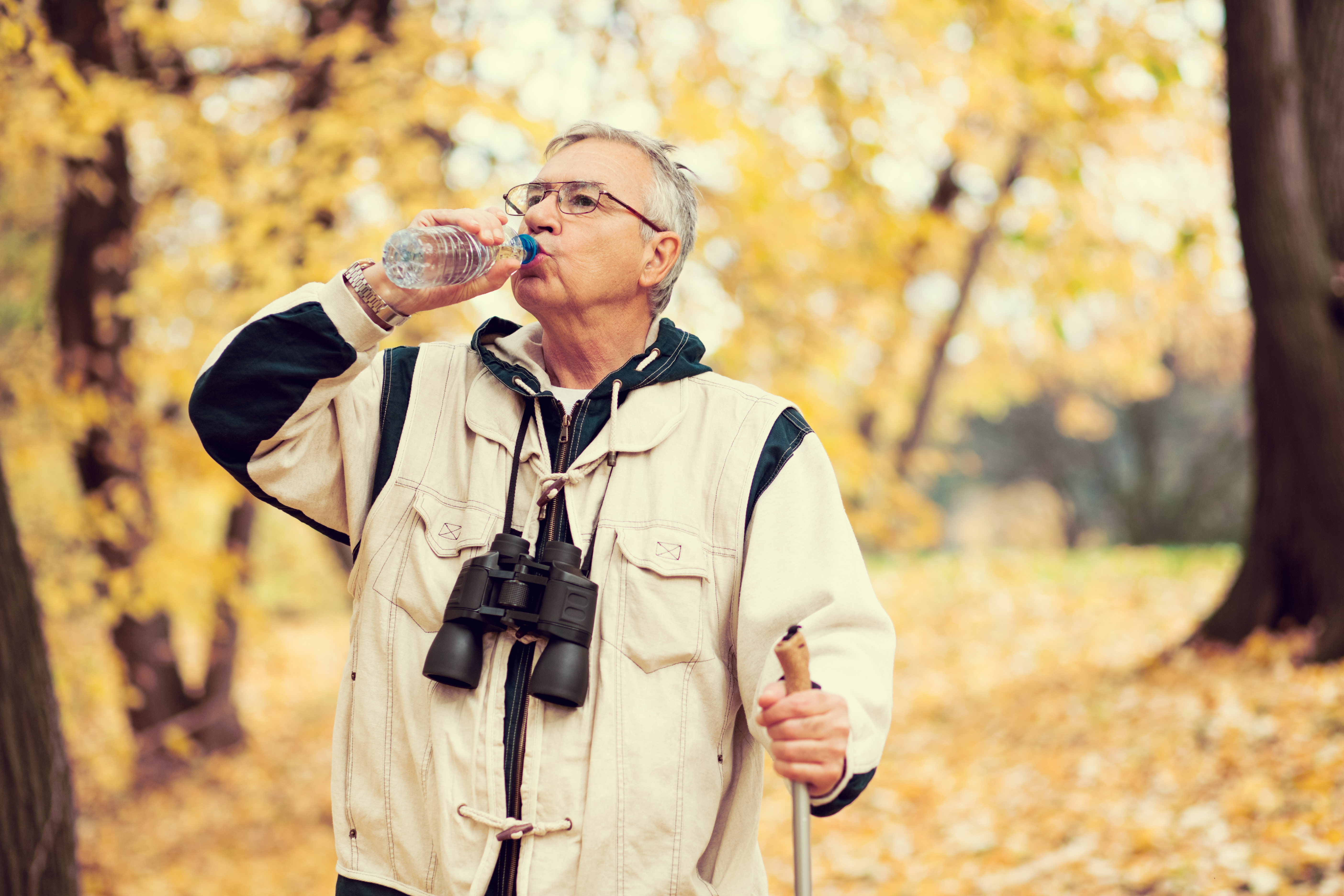 Image of man drinking a healthy beverage