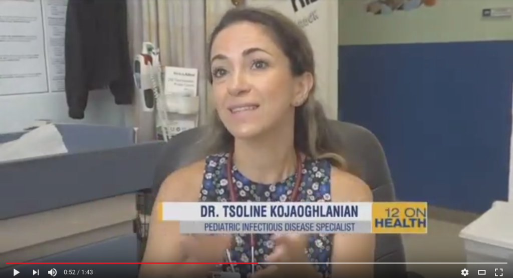 Dr. Tsoline Kojaoghlanian talks about hand foot and mouth disease