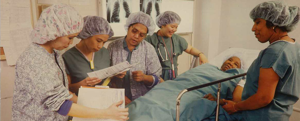 Image of nurses late 1980's
