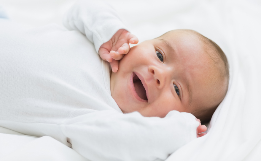 Image of happy newborn