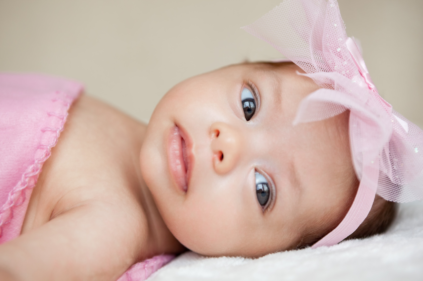 Image of newborn baby girl