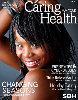 image of woman on CFHY fall cover 2013