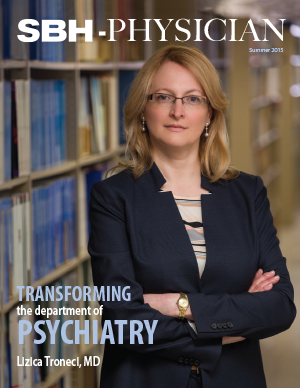 image of woman on physician magazine summer 2015