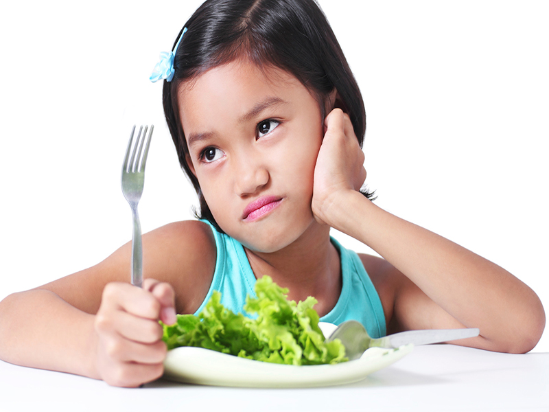 Image of girl being a picky eater