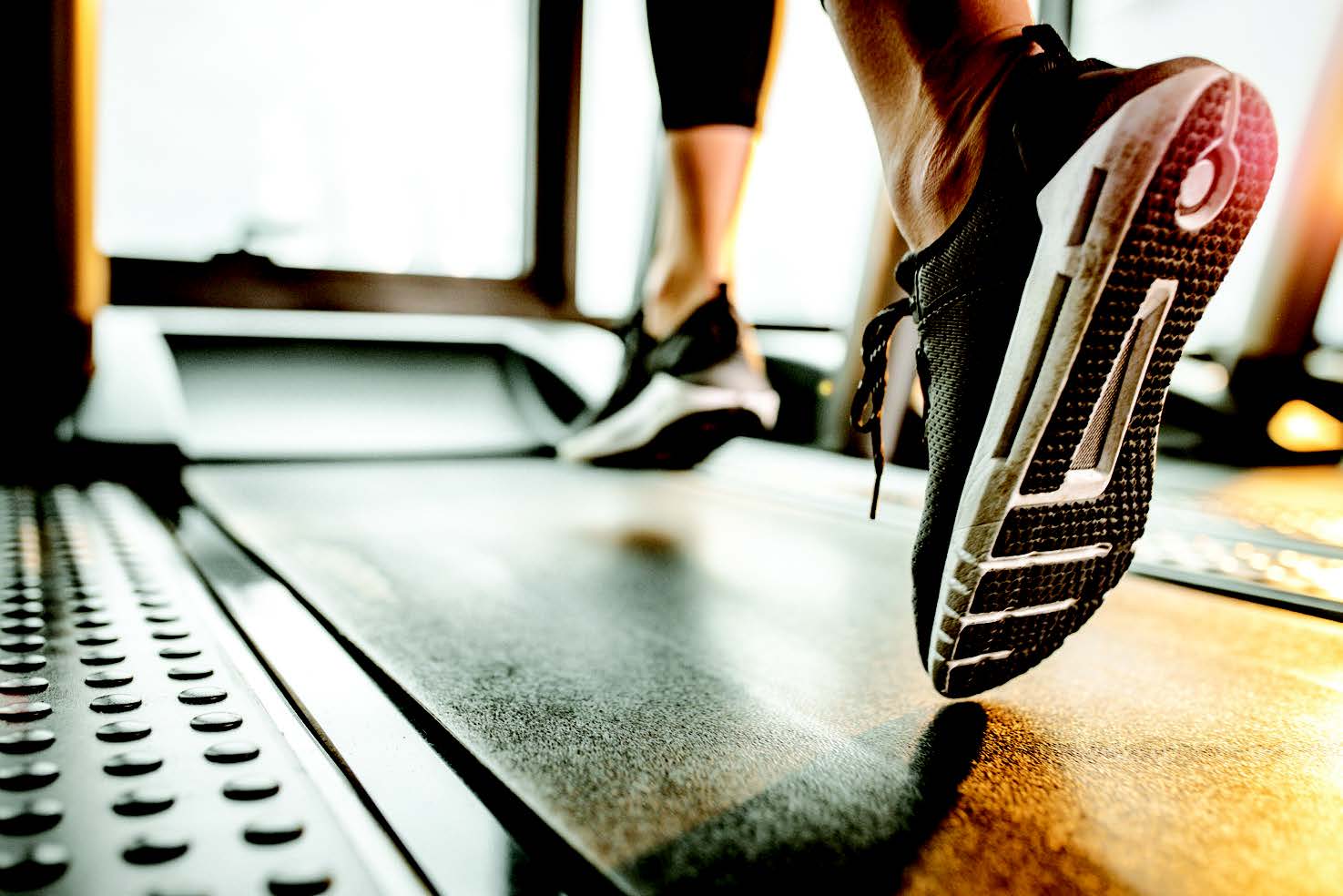 Picture of someone on a treadmill